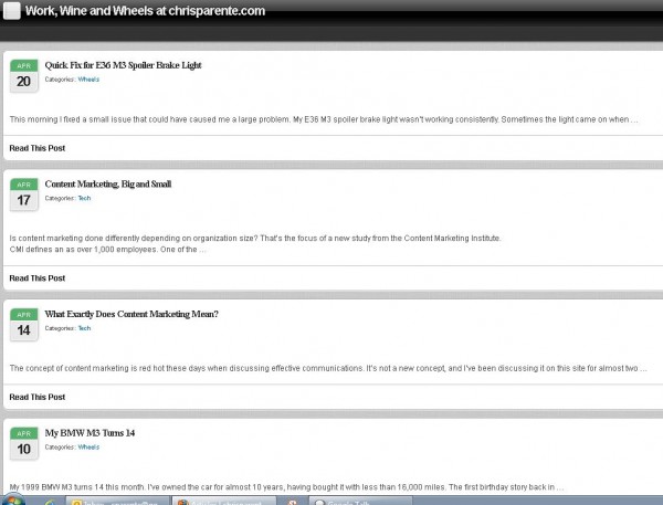 Going Mobile with Chrisparente.com
