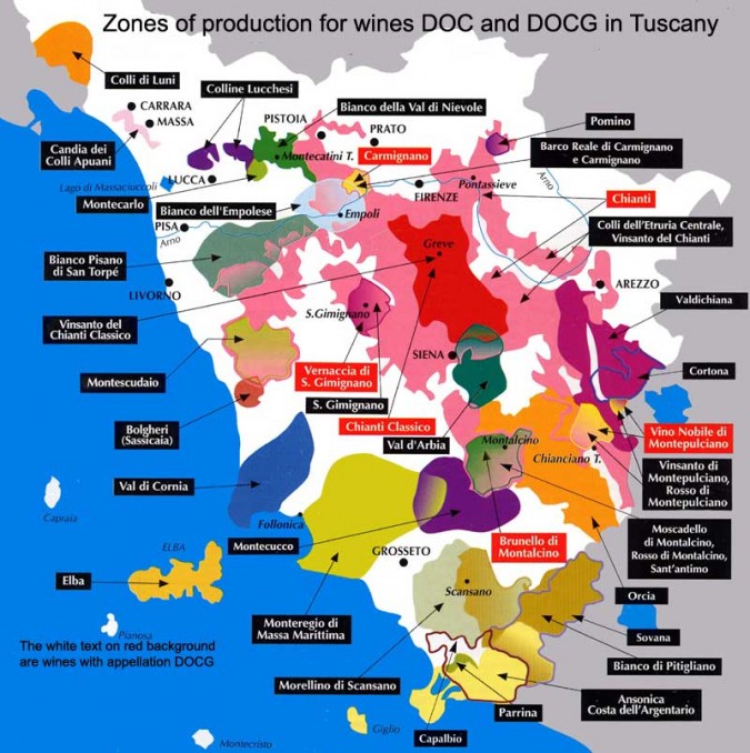 Wine regions of Tuscany