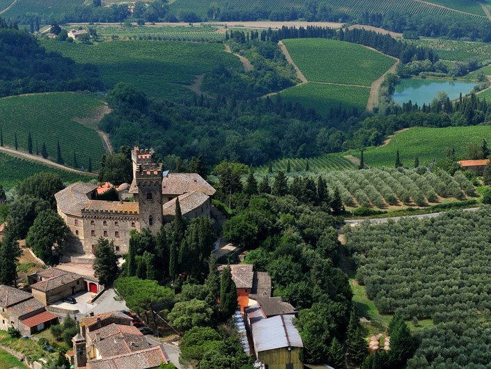 Castello di Poppiano, owned by the Guicciardini family