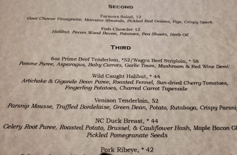 Fine Dining in Western North Carolina